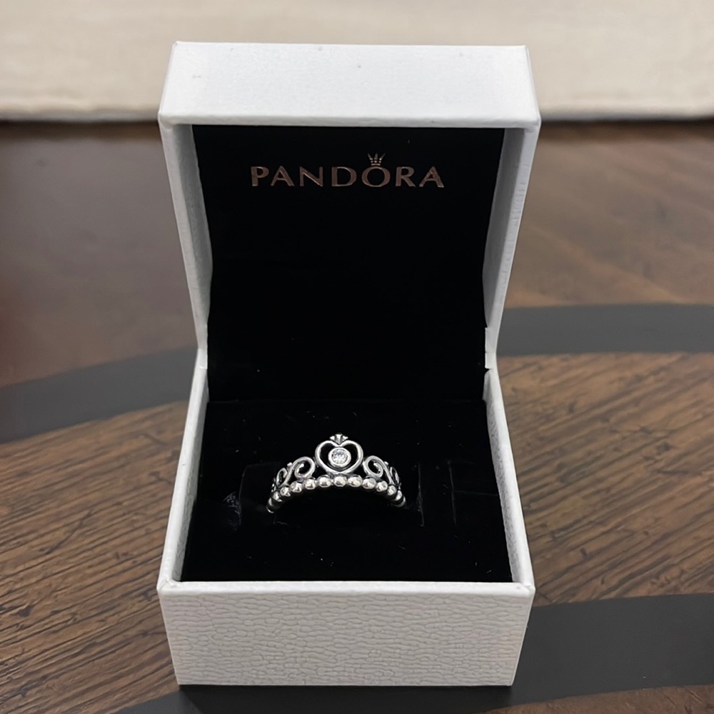 Brand New Pandora Rings #6.5 My Princess, Clear CZ /190880CZ